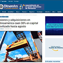 Fusiones y adquisiciones en Latinoamrica caen 30% en capital movilizado hasta agosto
